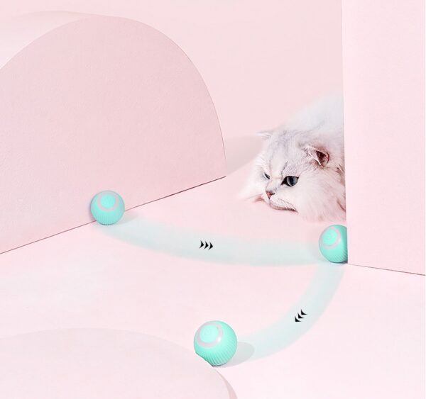 Cat Gravity Intelligent Rolling Ball Tease Toy Pet Automatic Rotating Ball - Image 5